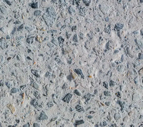Light-gray concrete with a fine exposed aggregate finish